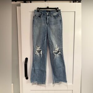 Judy Blue distressed straight leg jeans 9/29